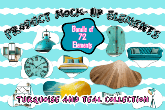 Download Turquoise and Teal Collection MockUps - Premium Resources