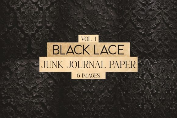 Download Black Lace Junk Journal Paper Vol. 1 - Journal paper Collection