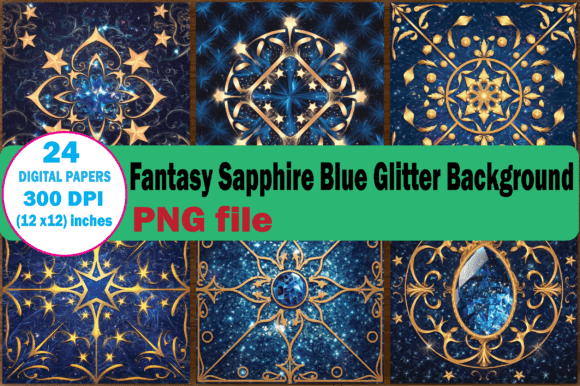 Download Sapphire Blue Glitter Background - Premium Resources